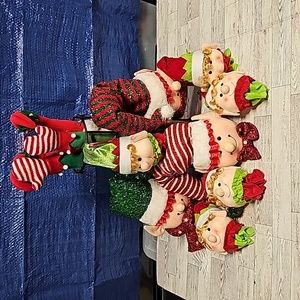 12 piece Elf Ornament Set